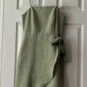 Altar'd State Olive Green Mini Dress